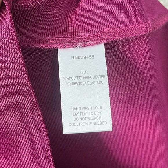 WOW Couture Dress Women’s Medium Pink Lace Tie Bandage Bodycon Mini NWT - Picture 8 of 12